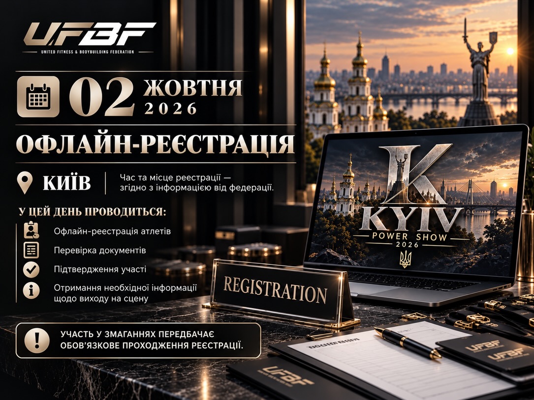 ‼️ ВАЖЛИВА НОВИНА ВІД UFBF‼️ Об’єднана Федерація Бодібілдингу та Фітнесу - повідомляє про важливі зміни…