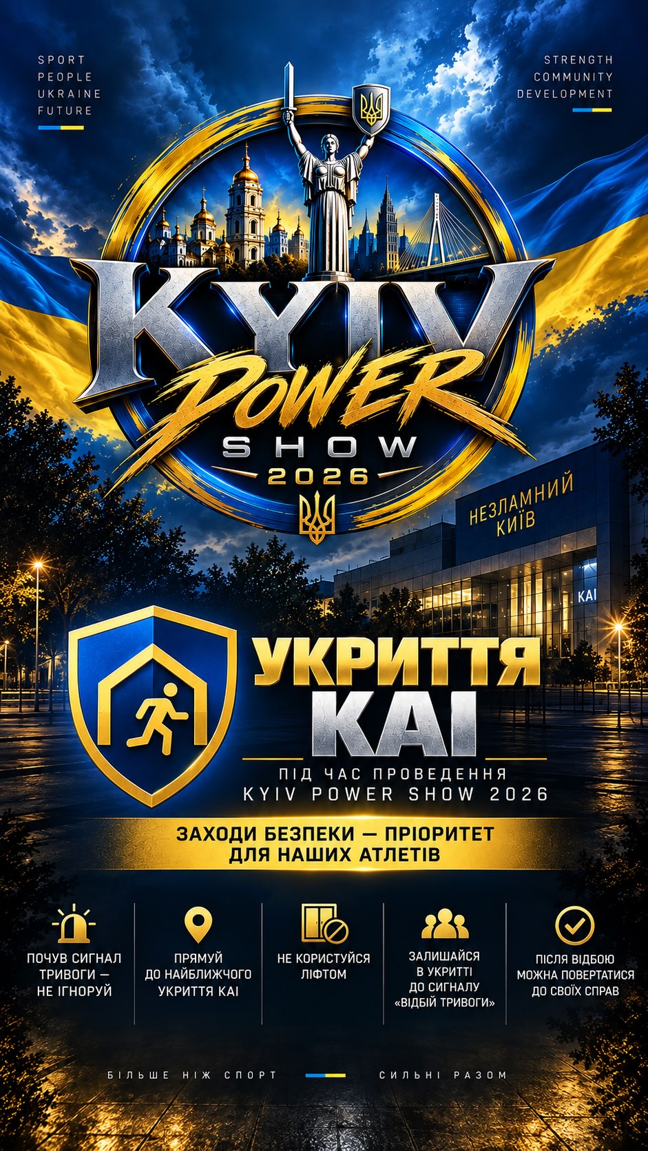 🛡️ БЕЗПЕКА — НАШ ПРІОРИТЕТ Ми любимо наше місто. 💙💛 Наш незламний Київ — сильний,…